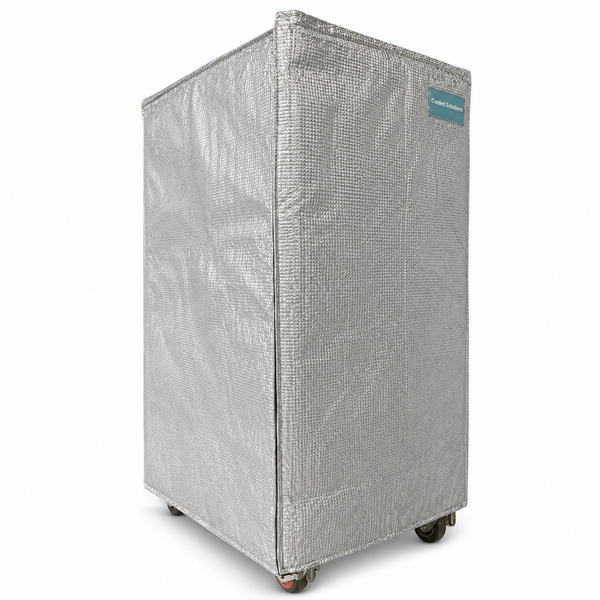 housse isotherme palette réutilisable pour conteneur roulant 85 x 70 x 150 cm sans ouverture